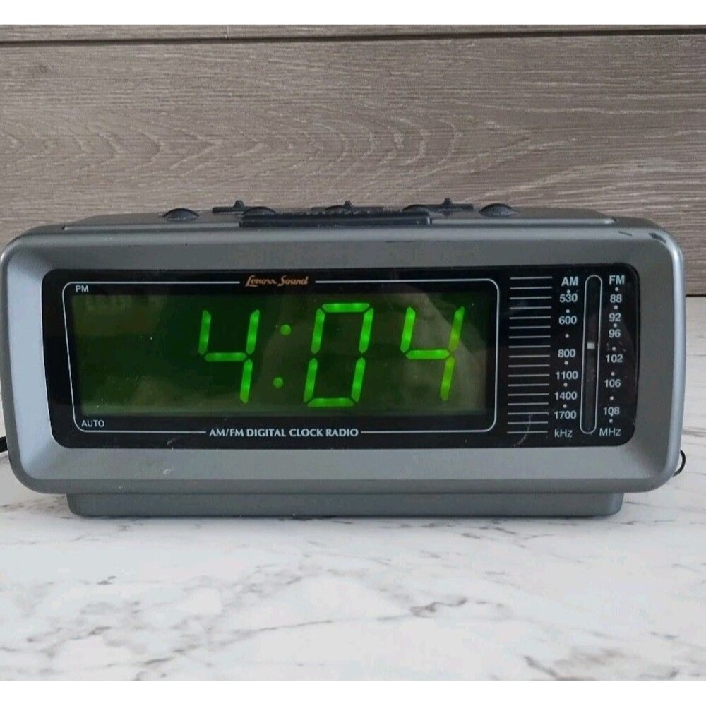 Vintage Lenoxx Sound AM/FM Alarm Clock Radio CR-776 Large Display Tested